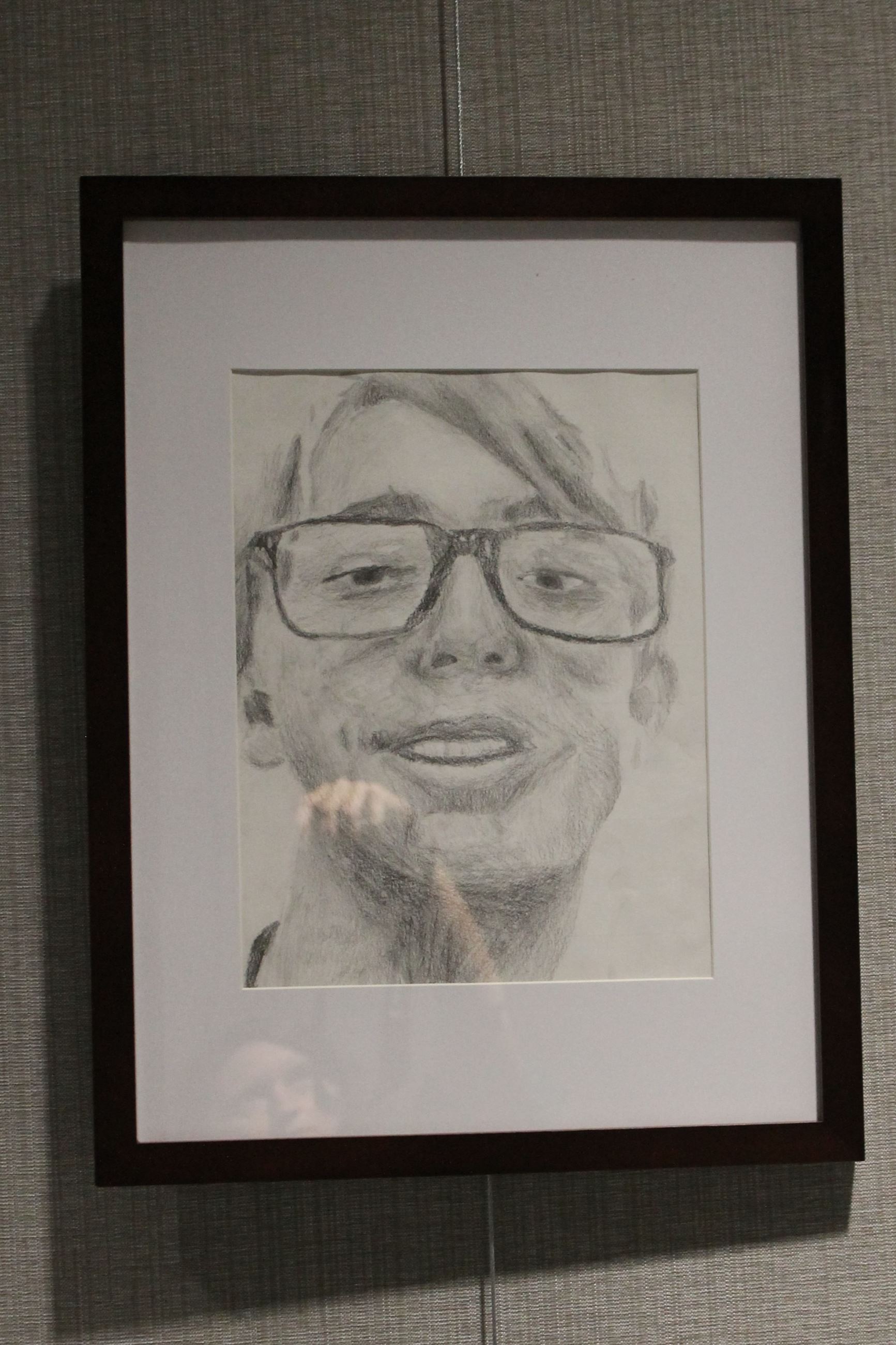 Picture of a self portrait of a teenager