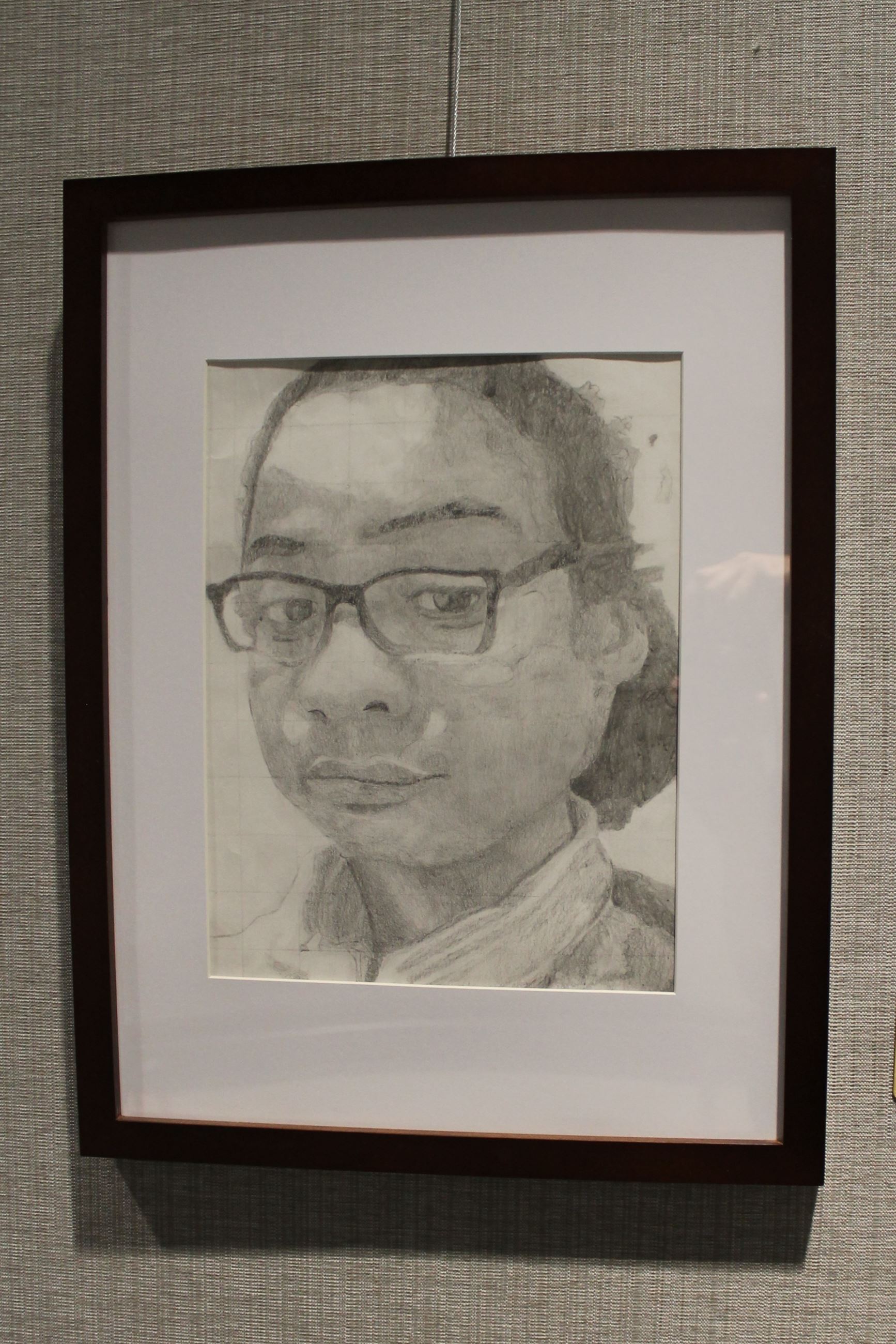 Picture of a self portrait of a teenager